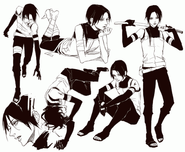 ANBU Itachi posing for us